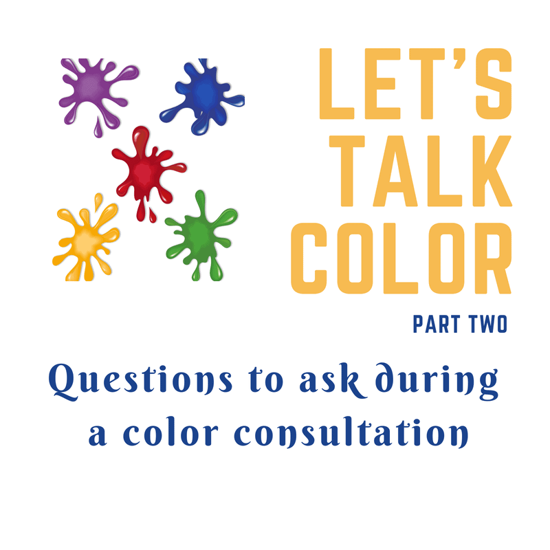 Questions to ask during a color consultation